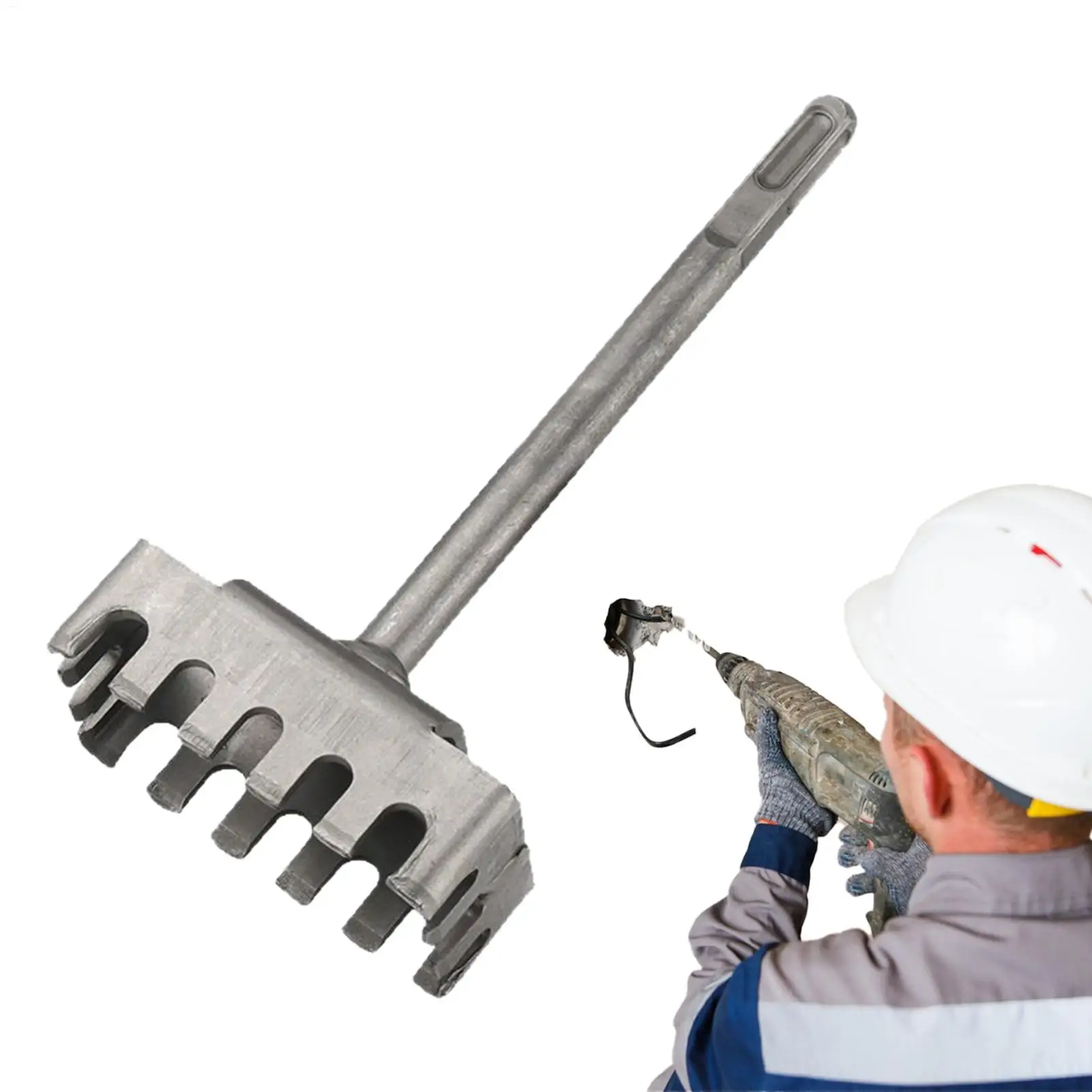 Square Hole Cutter For Electrical Box,High Carbon Steel Rectangle Slot Cutter For Electric Hammer, Fast Wall Square Hole Puncher