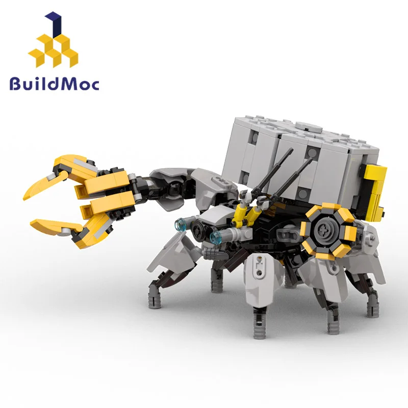 Buildmoc Mini Horizon West Shell Walker Building Blocks Zero Dawn Mecha Monster Thunder Crocodile Bricks Toys For Childrsen Gift