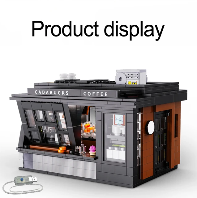 Japan Street View Building Block Summer Japanese Coffee Shop Model City  Streetscape Bricks Assemble Toys With Led Light For Gift - Screwing Blocks  - AliExpress