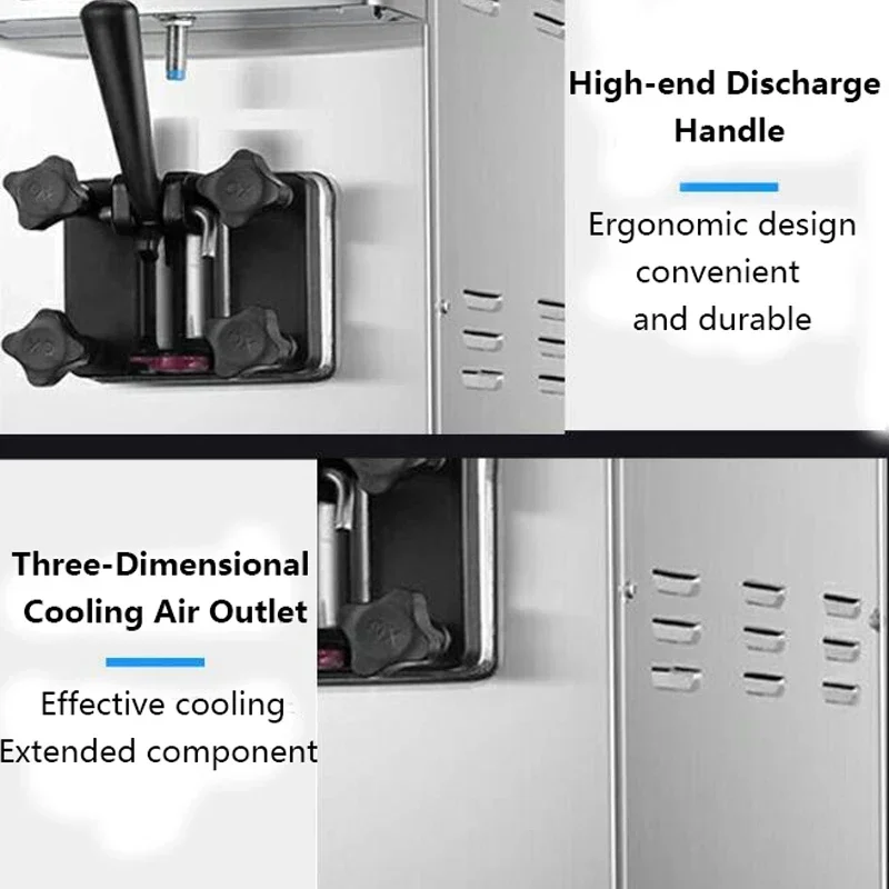 Including Tariffs Ice Cream Machine Table Top Soft Ice Cream Yogurt Maker Automatic Benchtop Gelato Home Appliance Commercial - Image 3