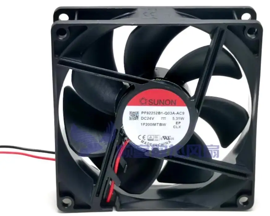 

SUNON PF92252B1-Q03A-AC9 DC 24V 5.31W 90x90x25mm 2-Wire Server Cooling Fan
