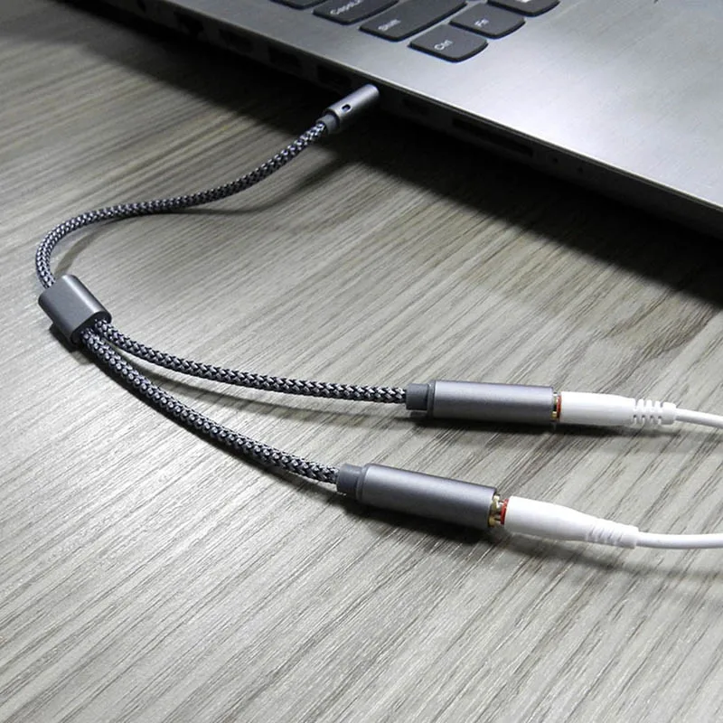 Earphone Jack Adapter 3.5mm Audio Splitter Y Jack 1 Male to 2 Female M/F 3.5mm Stereo Earphone Connector
