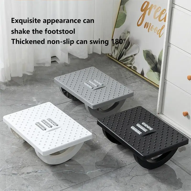 

Under Desk Footrest Adjustable FootRest With Non Slip Foot Pad Ergonomic Foot Massager Stool Stand For Adults Kids Offices