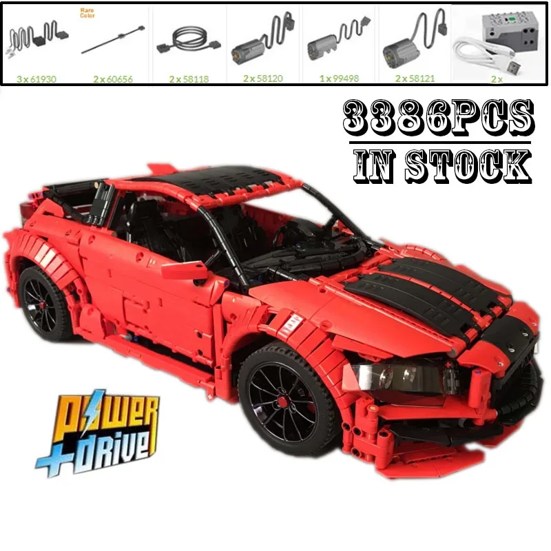 

NEW 1:8 Scale CR-Z Sport Hybrid Coupe RC Supercar Building Block Remote Assembly Model Educational Toys Children Birthday Gifts