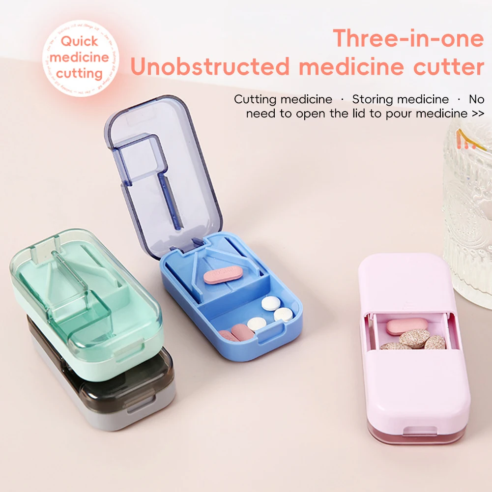 Compact Travel Pill Organizer with Compartments for Daily Medication Storage