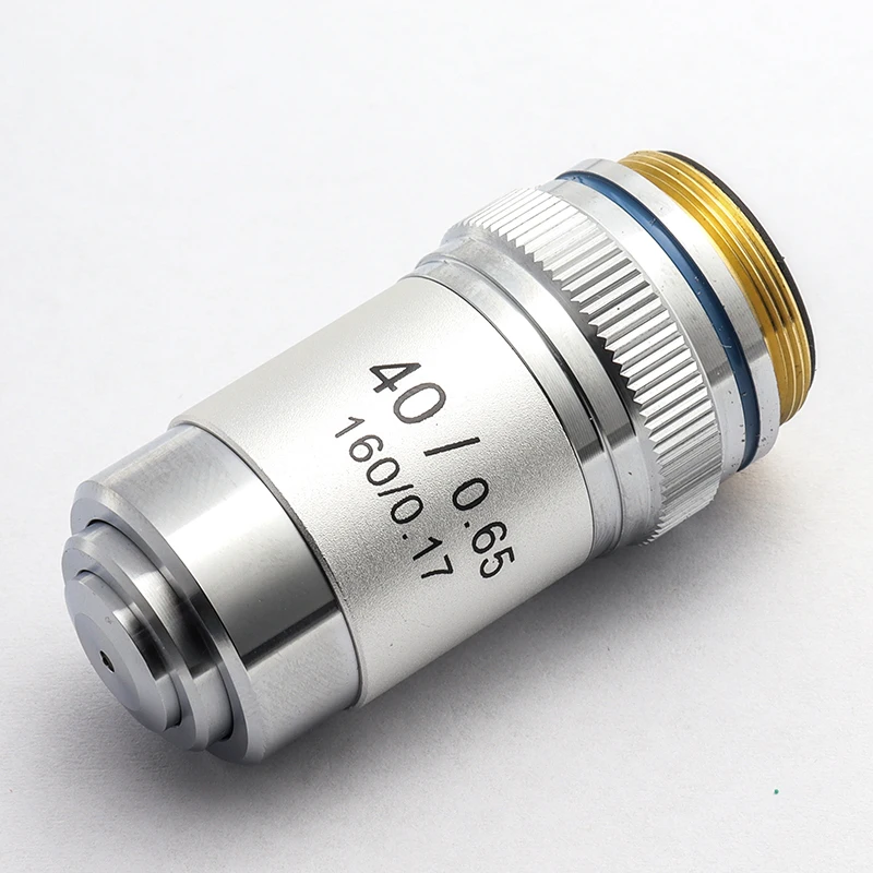 Biological Microscopes Achromatic Objective Lens 100X (oil)  4X 10X 20X 40X 60X 195mm Conjugate Distance Universal RMS thread 4