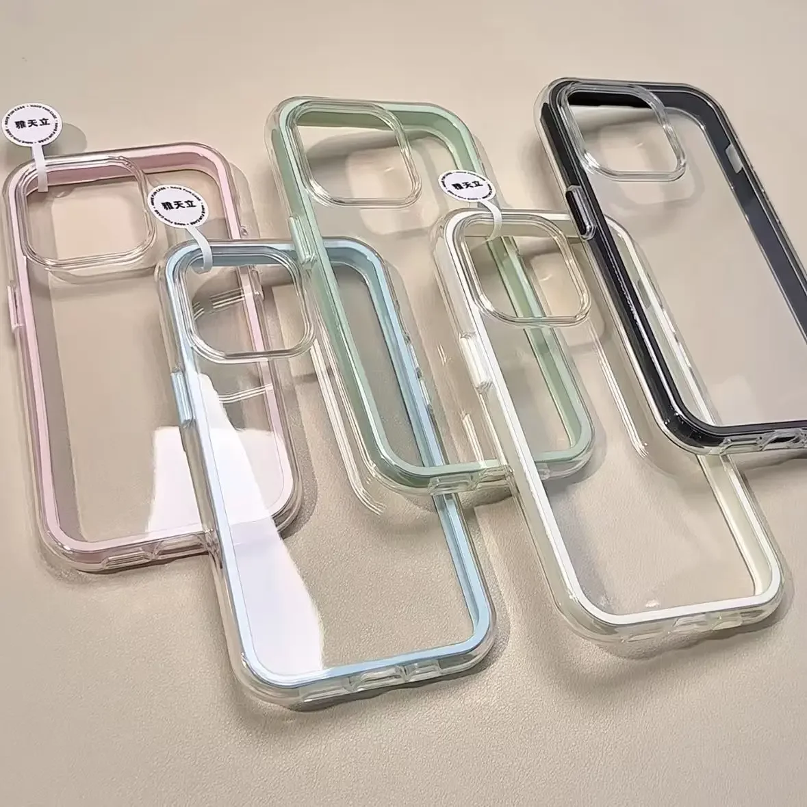 Luxury Candy Color Frame Phone Case - Premium Design Protective Cover
