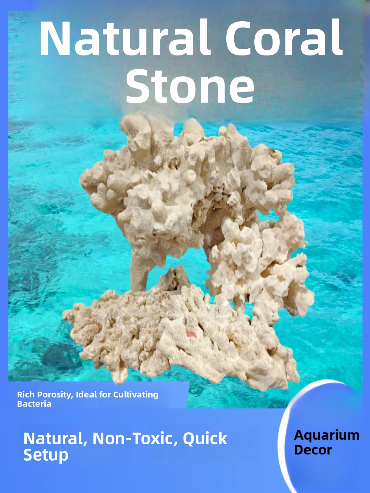 l Coral Aquarium Decoration Stones Fi Tank Fake Mountain Dead Stone Live Stone Cute Climbing Pet Hideaway House
