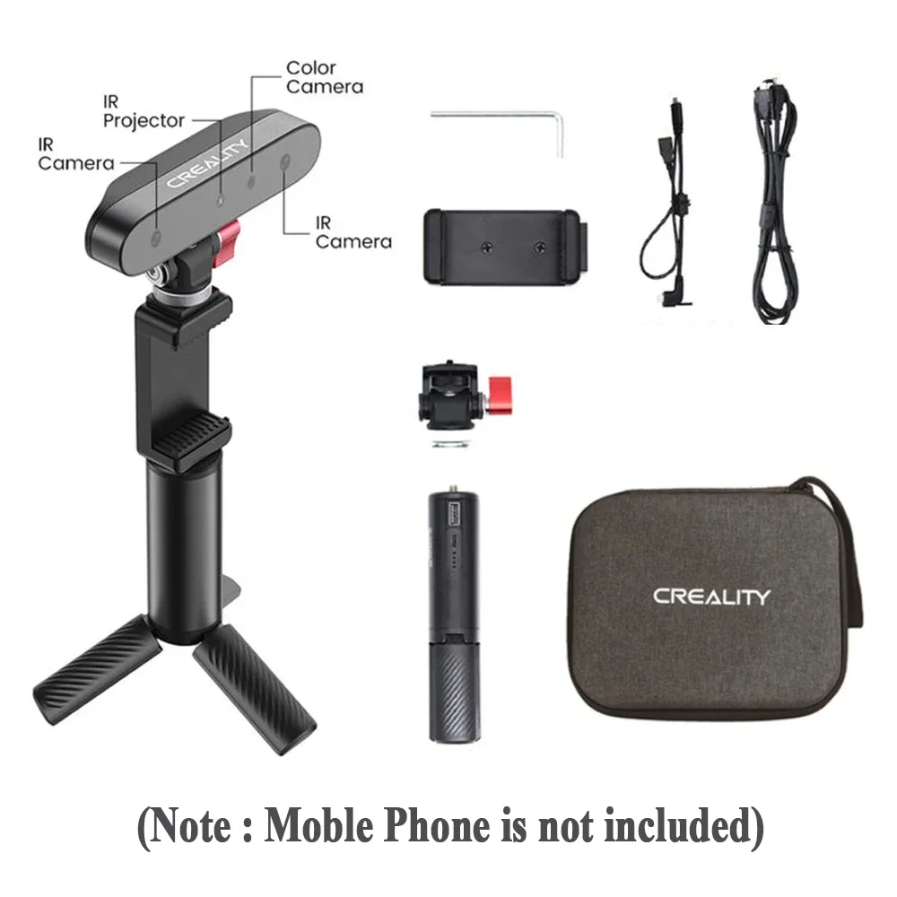 3D Scanner Creality CR-Scan Ferret 3D Scanner Handheld 30fps Scan Speed Dual Mode Scanning 105g Asic Chipset High-accuracy Mode