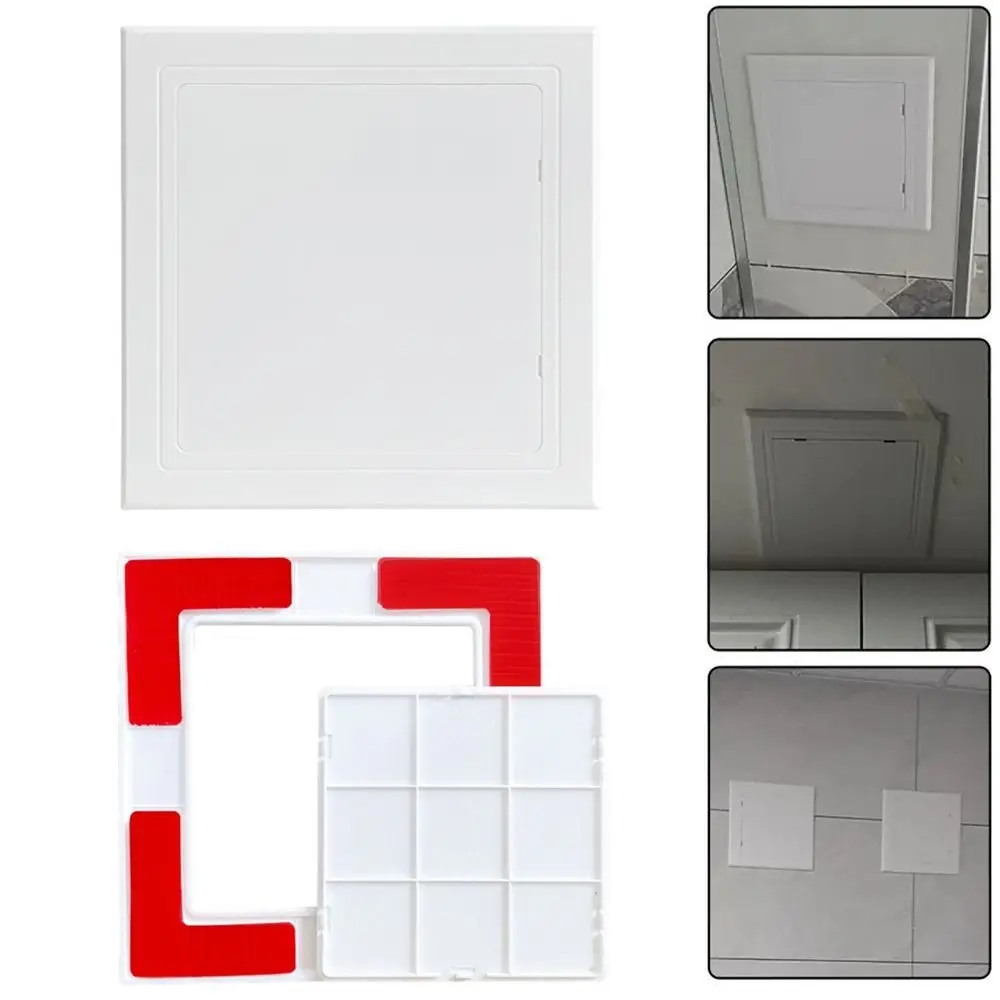 Box Door Lock Self-adhesive Access Panel Door Plastic Removable Inspection Hole White Wall Access Doors Doors Wall Ceiling access panel