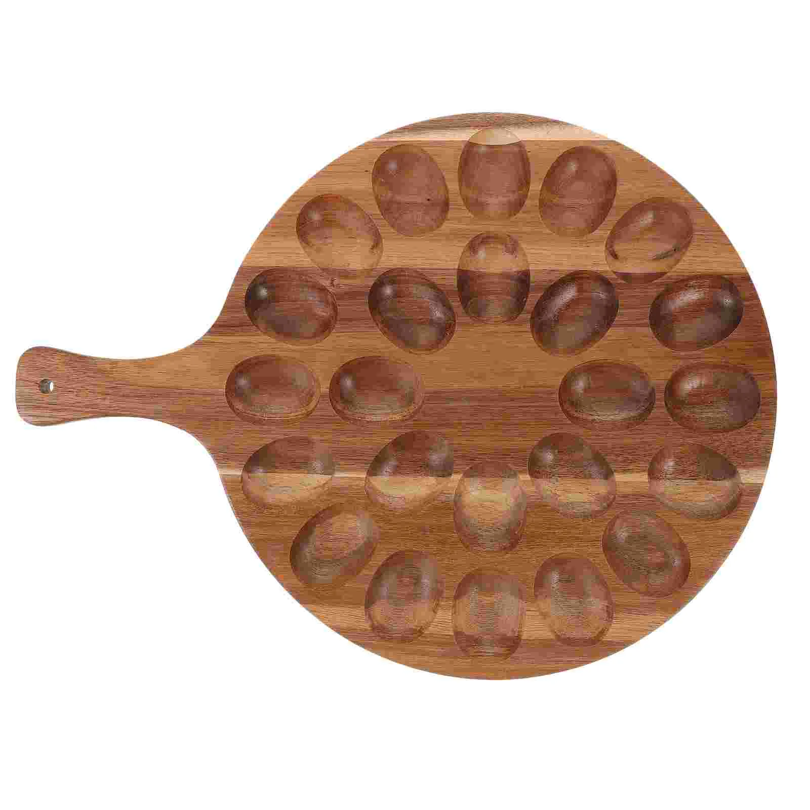 

Easter Egg Tray Storage Holder Wood Chicken Trays Wooden Deviled Platter Mustard