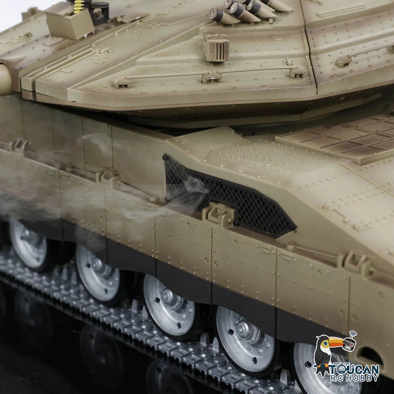 헝롱 1/16 군용 RC 탱크 TK7.0 IDF 메르카바 MK IV 메탈 트랙 로드 휠 아이들러 전문 차량 투칸 모델