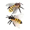 Bee Model Clear Texture Realistic Vivid Appearance PVC Miniature Simulation Honeybee Animal Sculpture Home Decor 6