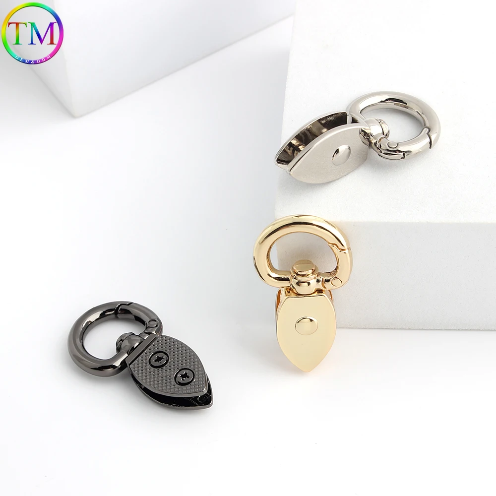 2-50Pcs Gold/Silver/Gun Black Metal Clasp Clip For Women Handbag Strap Buckle Connect Keyring Pendant Bags Hardware Accessories