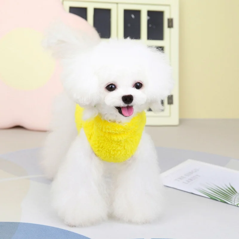 따뜻한 소형견 옷, 부드러운 양털 고양이 개 의류, 애완동물 강아지 겨울 조끼, 소형 중형견 고양이 치와와 요키용 코스튬