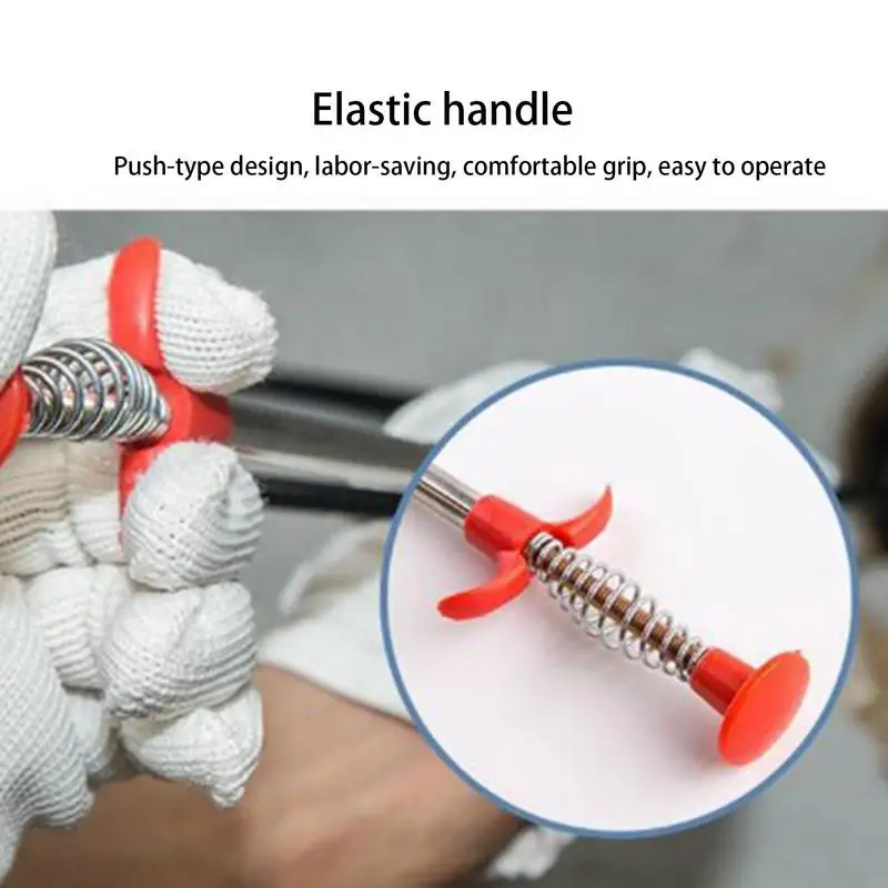 Sewer Unclogging Pickup Stick 4 Claws Drain Pipe Plumbing Sink Litter Pickup Stick Household Cleaning Supplies For Bath Kitchen​
