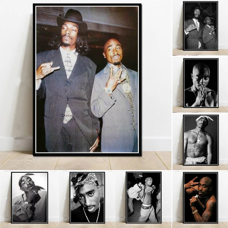 Snoop Dogg & Tupac 2PAC Rapper Music Star Album Poster
