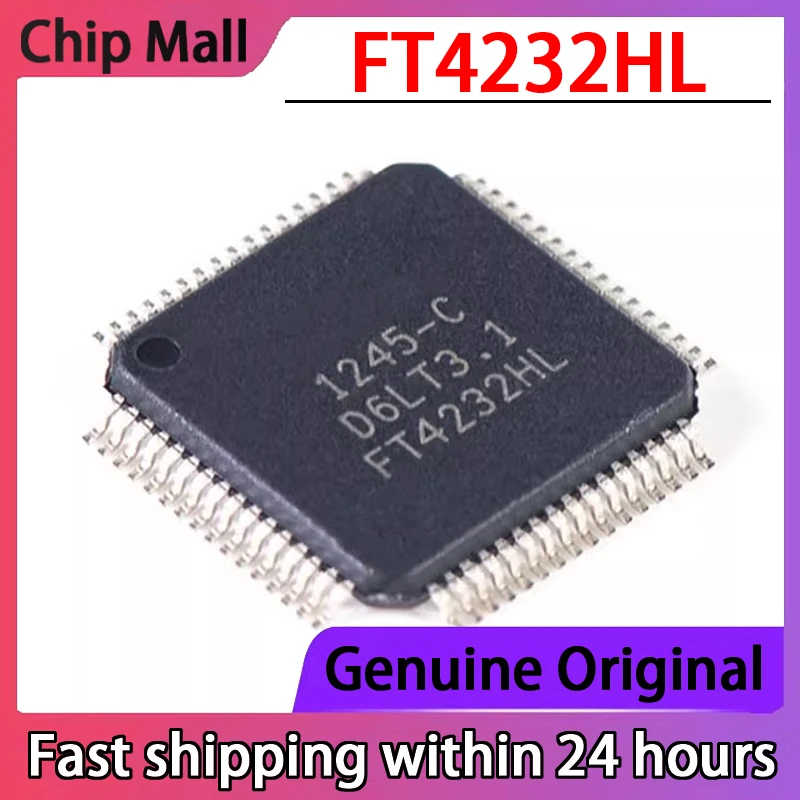 

1PCS Original FT4232HL-REEL FT4232HL LQFP-64 USB High-speed Hub Chip