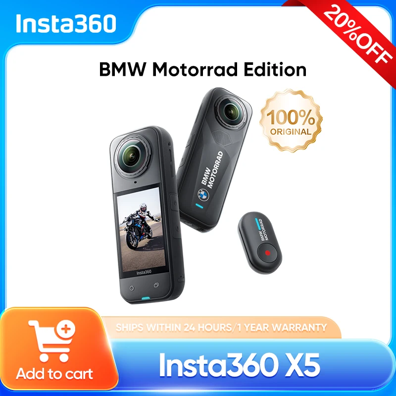 Insta360 X5 BMW Motorrad Limited Edition-8K Waterproof 360 Action