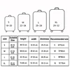 Thick Elastic World Map Luggage Protective Cover Zipper Suit For 18-32 inch Bag Suitcase Covers Trolley Cover Travel Accessories 2