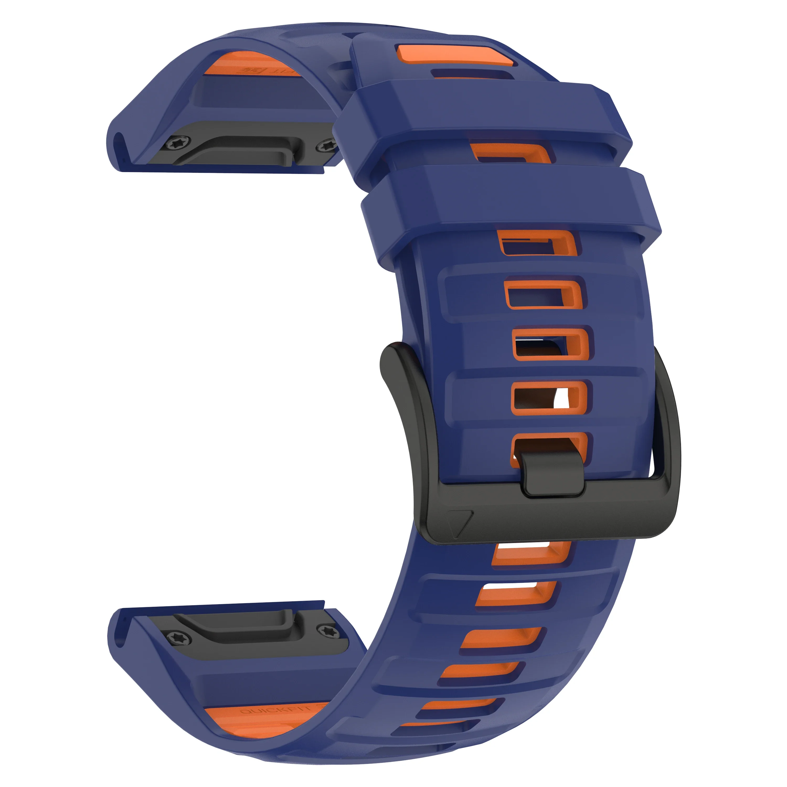 Premium Silicone QuickFit Watch Band - 22mm/26mm, Compatible Replacement Bracelet