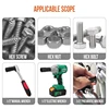 1PC 1/2" Hex Adapter Deep Socket CRV Long Wrench Socket Set Tool Impact Hex Wrench Socket 14/17/19/22mm For Car Repair 4
