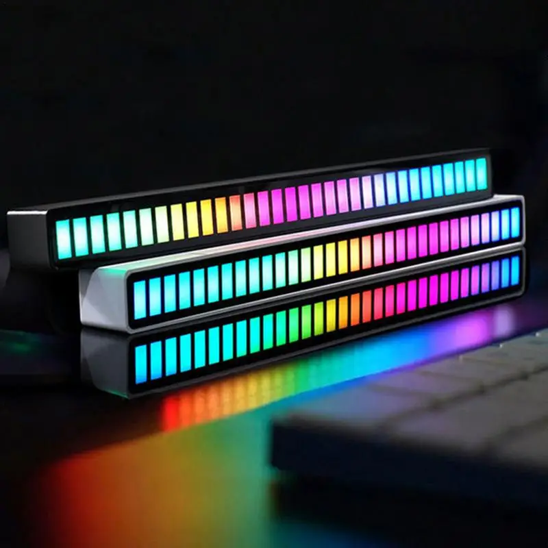 

Rhythm Recognition Light Bar Sound Reactive Led Bar Creative Colorful LED Ambient Light With 18 Modes Music Sync 32-Bit Audio