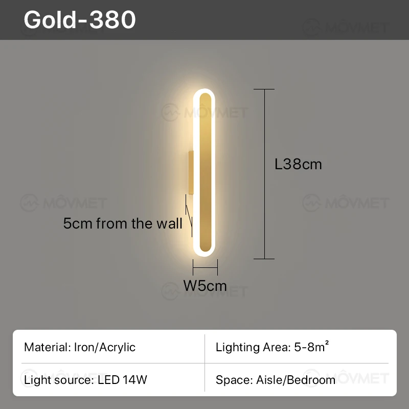 ما بعد الحداثة وحدة إضاءة LED جداريّة مصباح مرآة ا...