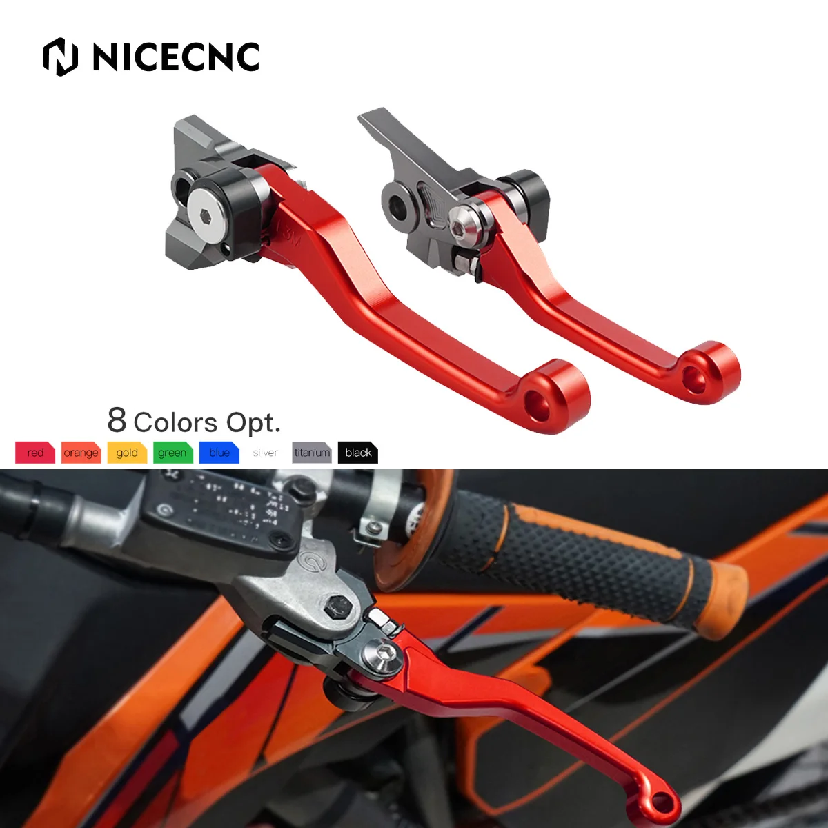 

Motorcycle Brake Clutch Lever Handle For GasGas MC MCF 125 250 300 350 450 EX EXF 250-450 2021 2022 2023 KTM Husqvarna Sherco