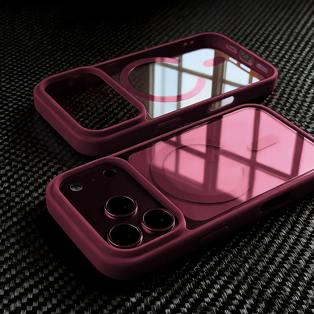 Sleek Transparent Acrylic MagSafe Magnetic Phone Case