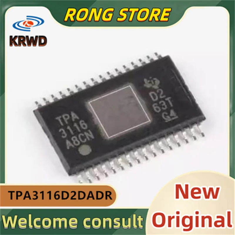 

(10 шт.) TPA3116 Новый и оригинальный чип IC tpa3116d2dадг TPA3116D2 стандартный канал 2, усилитель мощности аудио класса D