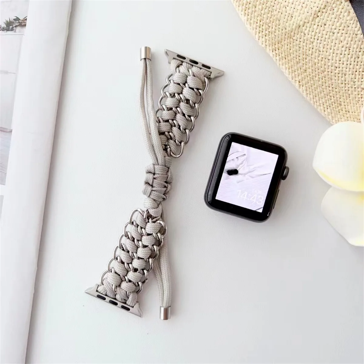 Cinturino per orologio in acciaio inossidabile per gioielli per iWatch serie 10/9/8/7/6/5 cinturino per orologio da polso alla moda 42/44/45/46/49 mm 38/40/41 mm_voghion.com