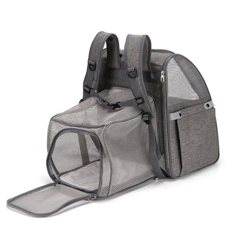 

Pet Carrier Backpack For Cats Dog Travel Backpack With Anti-Escape Buckles Expandable Dog Travel Backpack Dog Carrier Backpacks