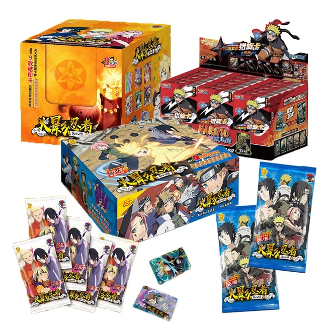 Original Naruto Card Collection Naruto Sasuke Anime Character Collection Card TCG Table Toys for Family Children Christmas Gifts 1