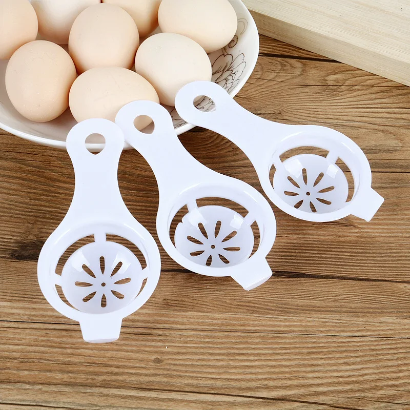 1PC Egg Yolk Separator Divider White Plastic Convenient Household Eggs Tool Cooking Baking Tool Kitchen Accessories egg yolk separator
