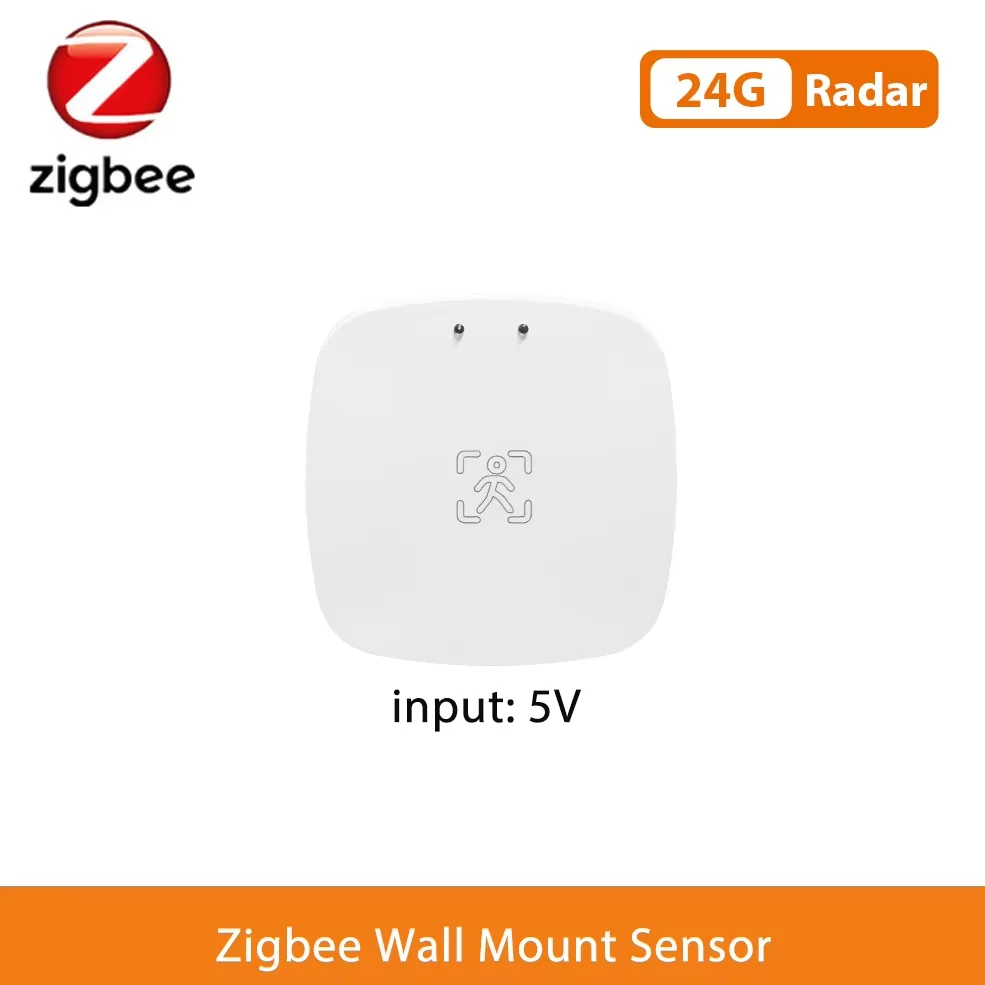 für Zigbee 3.0 mmWave Anwesenheitssensor 10 m Erkennung mit 360° Personen- und Bewegungserfassung, Lichtmessung 0–3000 Lux für Smarthome und kompatibel mit Studvin App, Weiß(Wifi Version