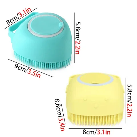 

Bath Brush Multifunctional Bathroom Big Dog Cat Massage Gloves Soft Safety Silicone Household Cleaning Brush