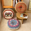 Geometric Cotton And Hemp Round Chair Cushion For Home Use Ethnic Style Puff Mat Tatami Comfortable Meditation Seat Cushion 1