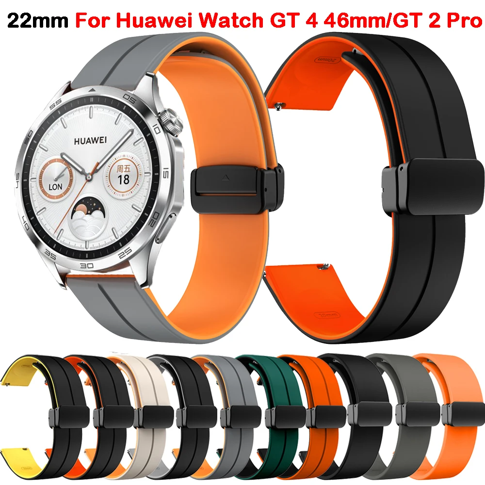

22mm Magnetic Buckle Watch Band For Huawei Watch GT4 GT 4 46mm Strap Replacement Bracelet For Huawei GT 3 2 Pro 46mm Wristband
