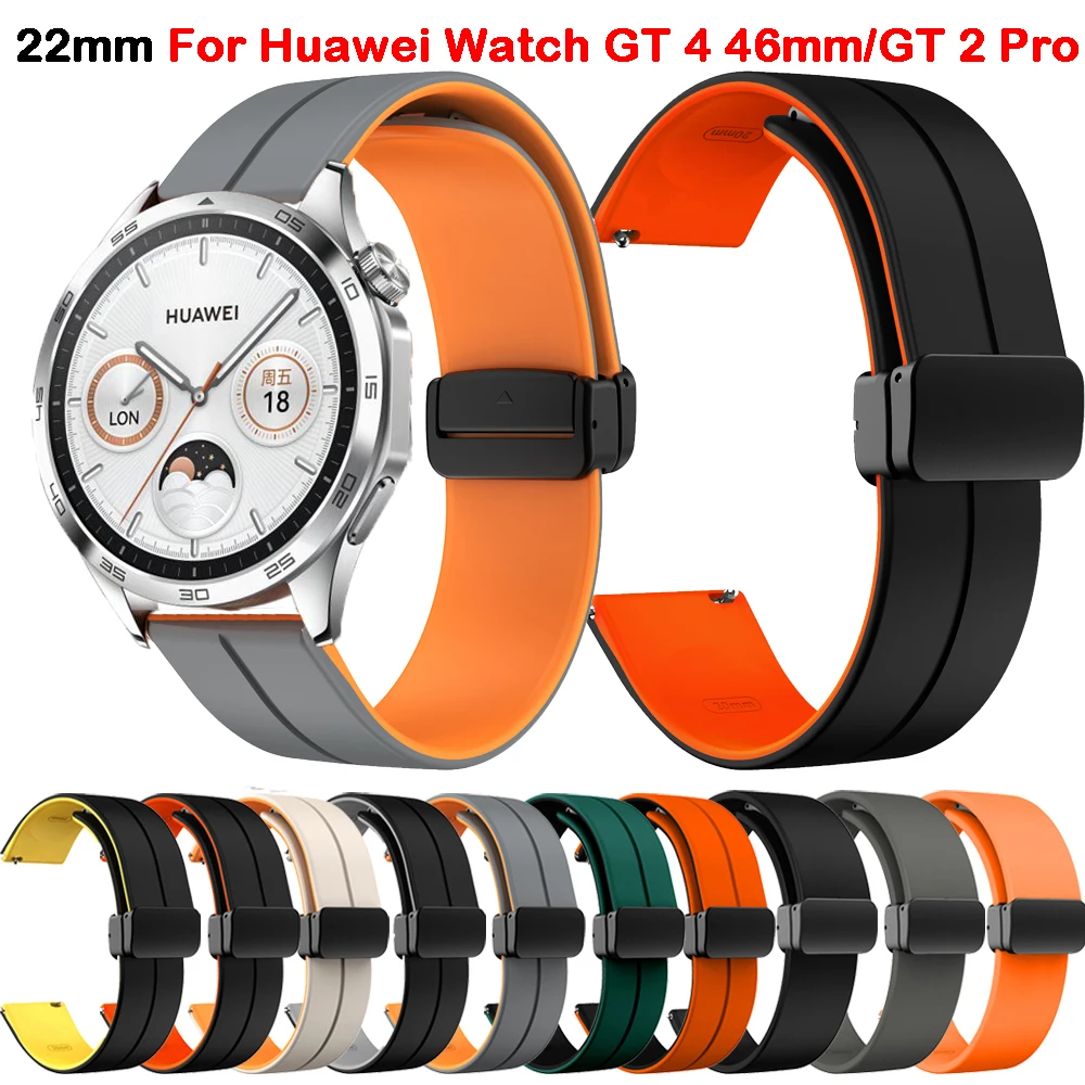 Silicone Watch Strap Wrist Band Belt for Huawei Watch GT4 46mm/Watch 4/4 Pro