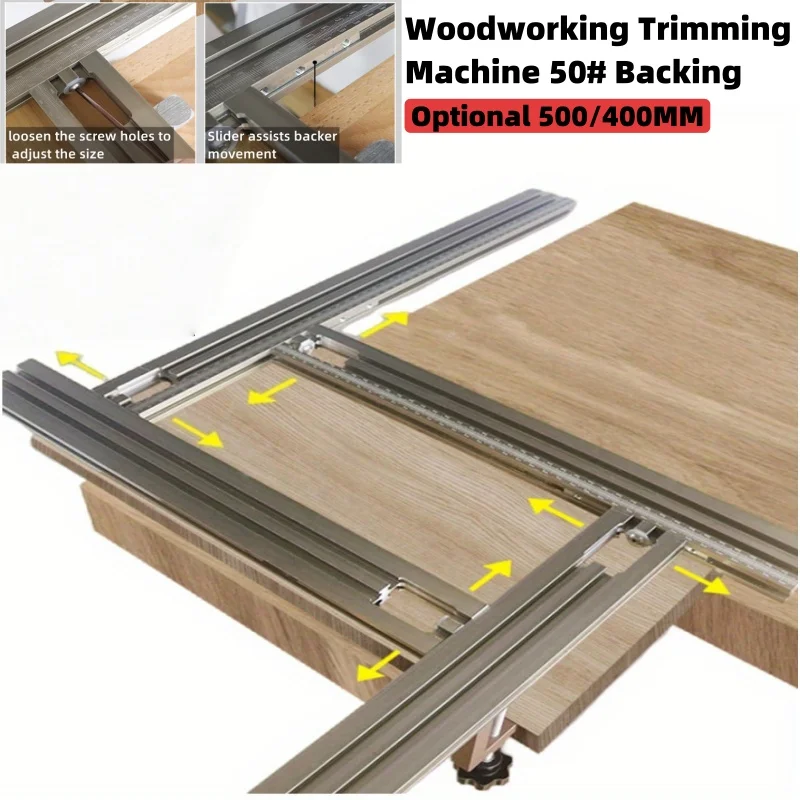 Fräsen Nut Trimmen Maschine Gravur Führungsschiene Einstellbare Rückseite Hilfs Führungsschiene Halterung DIY Holzbearbeitung Werkzeuge