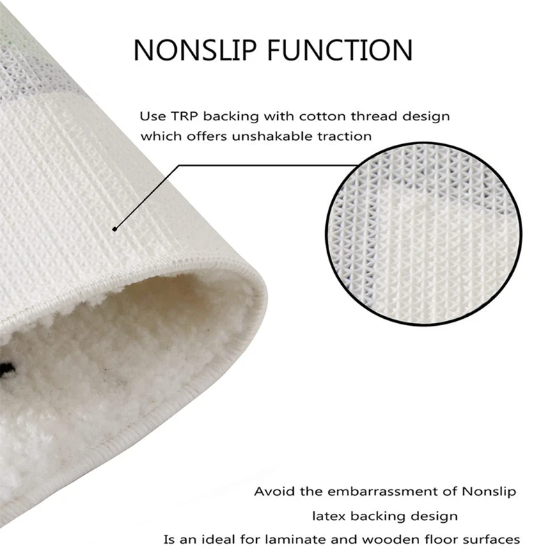 For UNO Card Rug, Funky Aesthetic Throw Area Rugs Non Slip Washable, Modern Abstract Cute Unique Bathroom Bedroom Rugs Durable 3