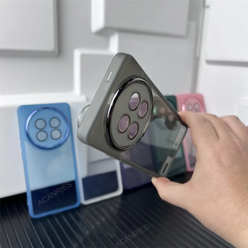 Solid Color Silicone Soft Case with Camera Protection
