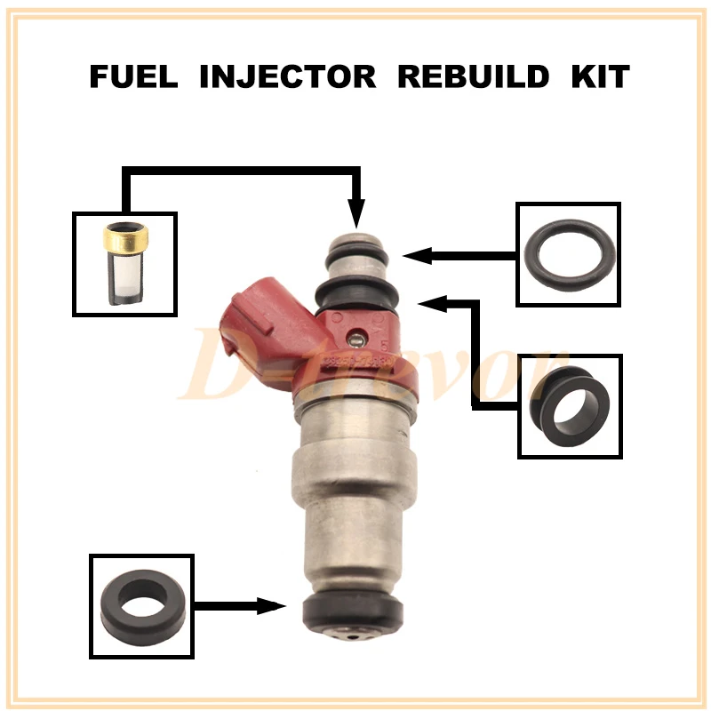 Fuel injector nozzle repair kit for 23250-74130 23209-74130 Toyota 4SFE Engine