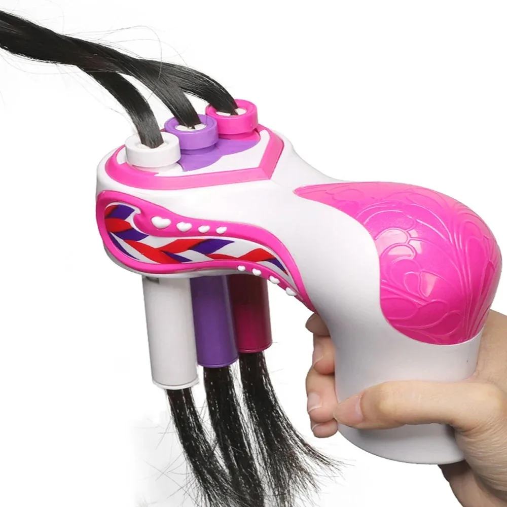 Christmas Children's Fully Automatic DIY Hair Weaving Machine, Hair Weaving Tools, Twisting Knitted Hair, Weaving Rolls,Twisting 5