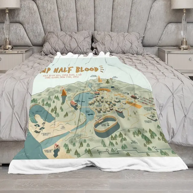 Map of Camp Half Blood Throw Blanket Decorative Sofa Blanket Blankets For  Baby - AliExpress