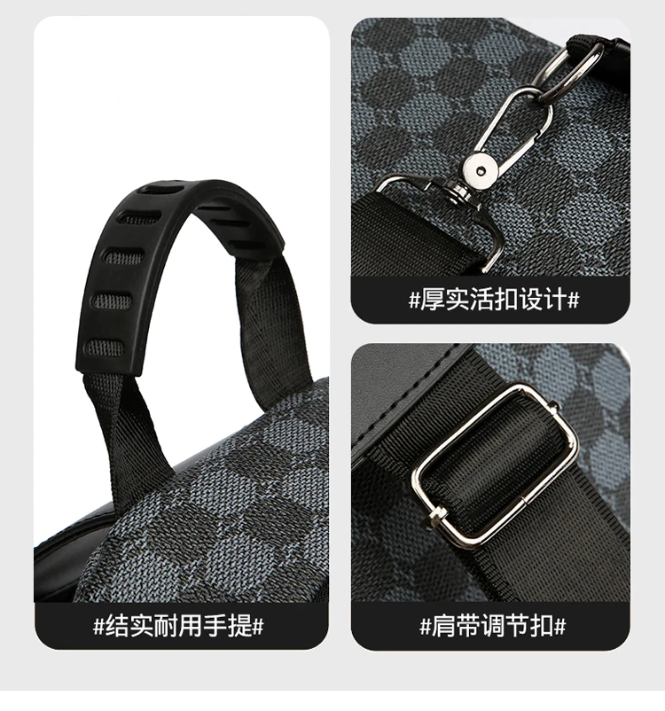 New Style Waist Packs Men Chest Bag High Quality PU Leather Crossbody Bags For Men Fashion Trend Men Bag Chest Pack Shoulder Bag