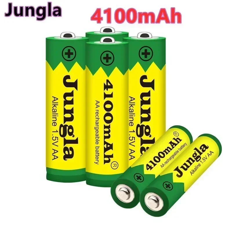 

2023 New lot Brand AA 1.5V 4100mAh Bbattery Alkaline Rechargeable Batery For led Light toy mp3 Free Sshipping