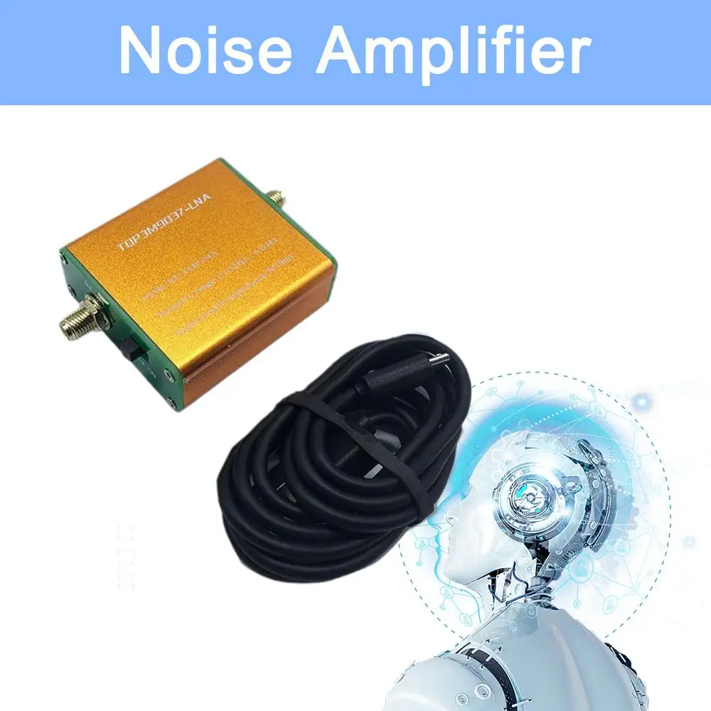 

0.1MHz‑6GHz High Gain LNA RF Power Preamplifier Full Band Low Noise 20dB RF Amplifier Wide Frequency Range For Shortwave FM U1E9