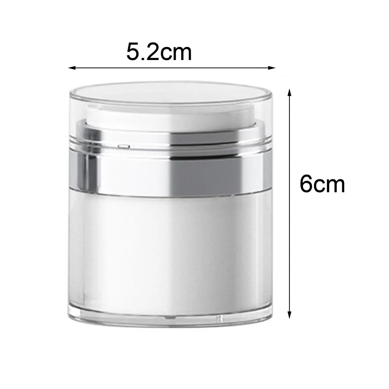 2-4pack Airless Pump Jar Leakproof Portable Vacuum Press Face Cream Jar for